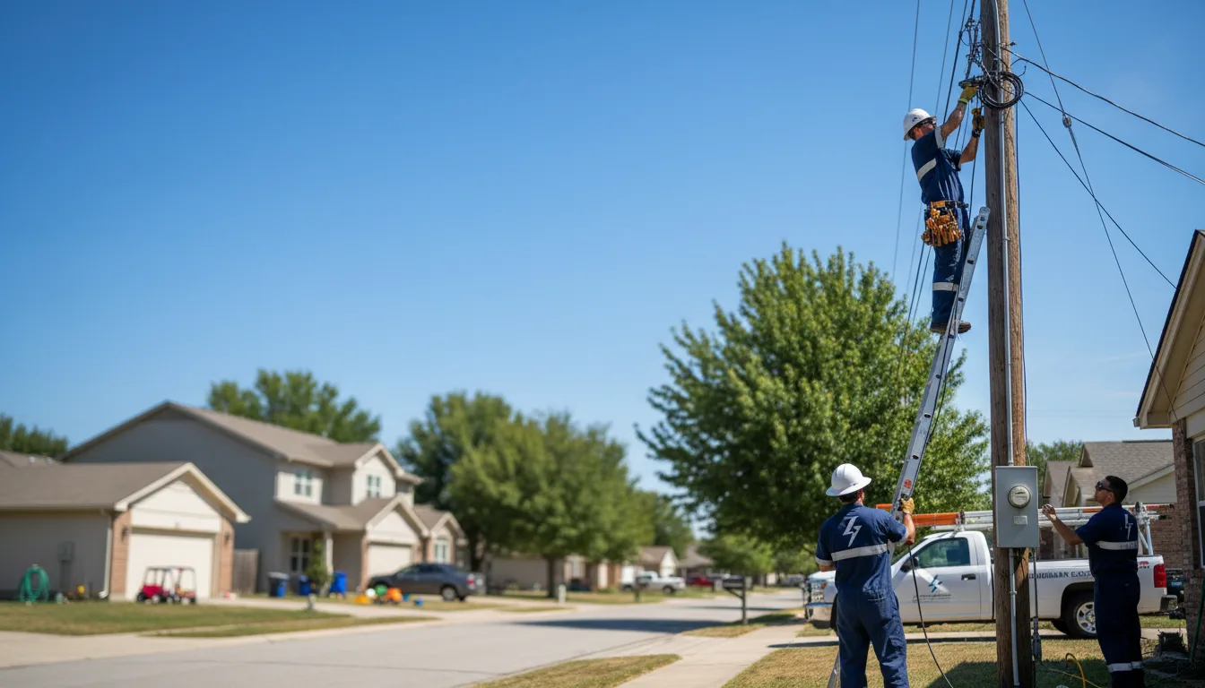 Residential electrician providing installation services in South Hill, VA